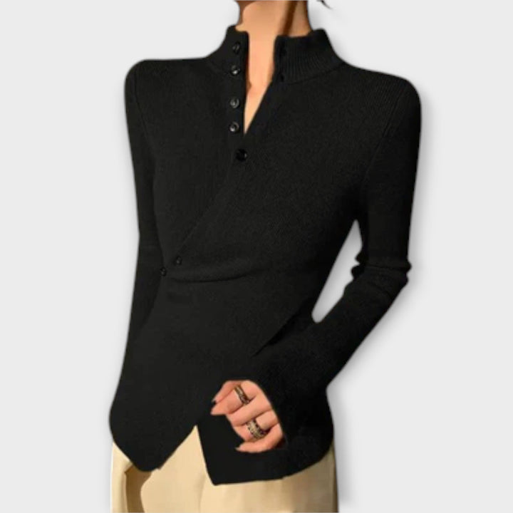 Michiko – Suéter elegante de jersey de algodón