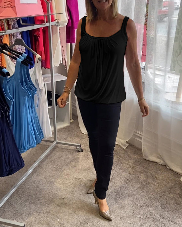 Robin™ | Top de verano sin mangas con cuello redondo