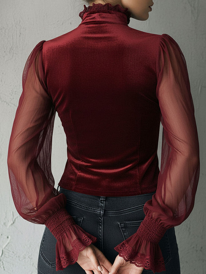 Victoria · Blusa estilo corsé con encaje