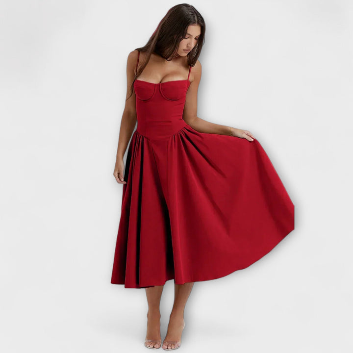 Rosalie - Elegante vestido de corsé sin mangas