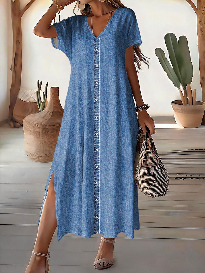 Hélène™ | Vestido de mezclilla vintage