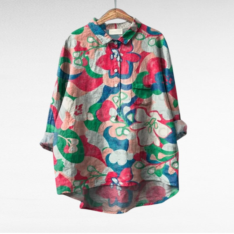 Esmée™ | Blusa floral artística