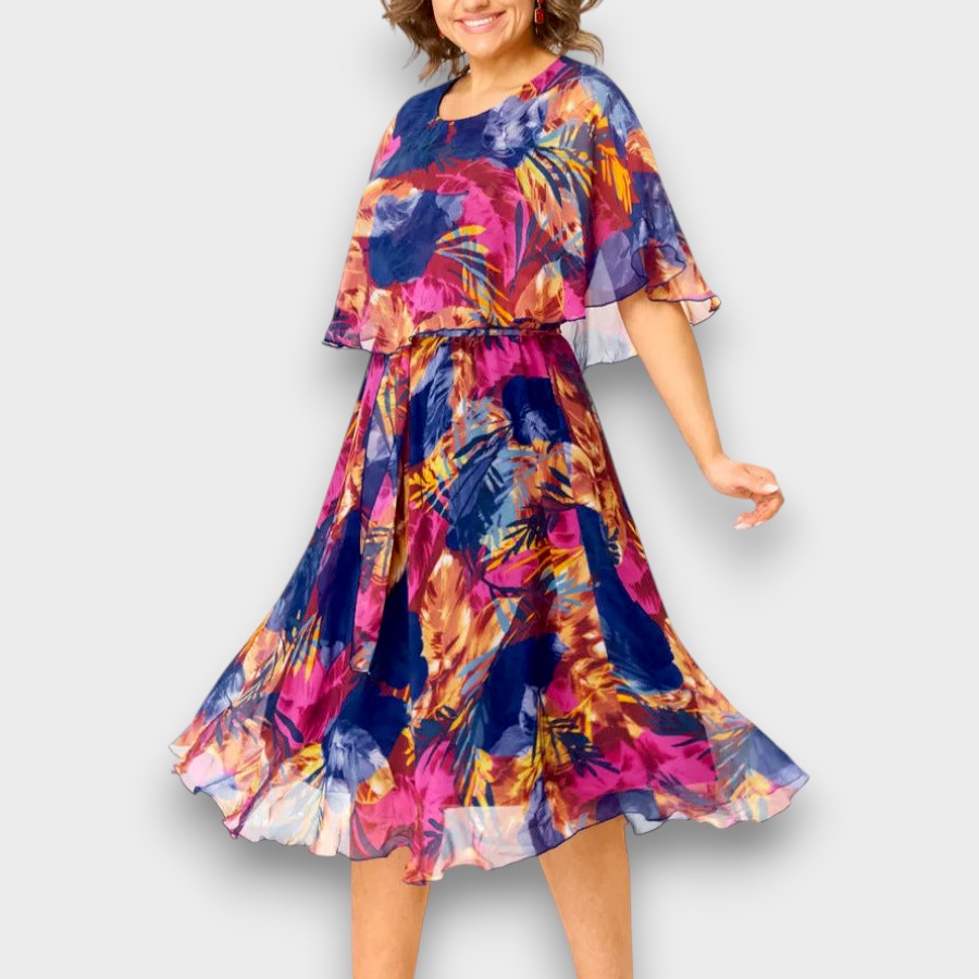 BARBARA - VESTIDO DE CHIFFON CÓMODO