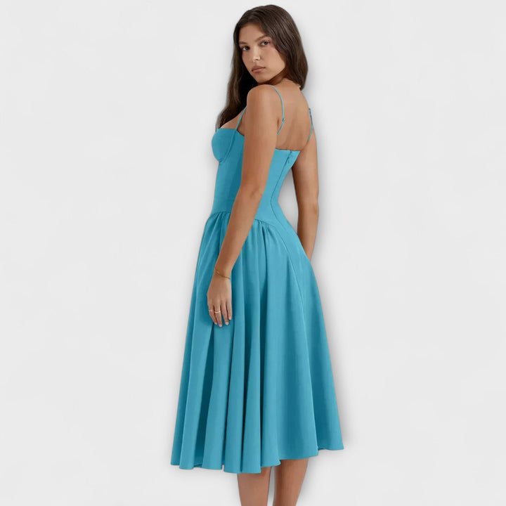 Rosalie - Elegante vestido de corsé sin mangas
