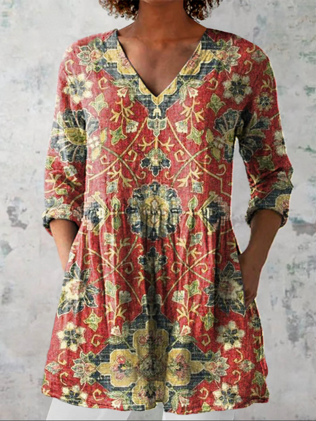 Lea | Blusa Larga con Escote en V €49,95
