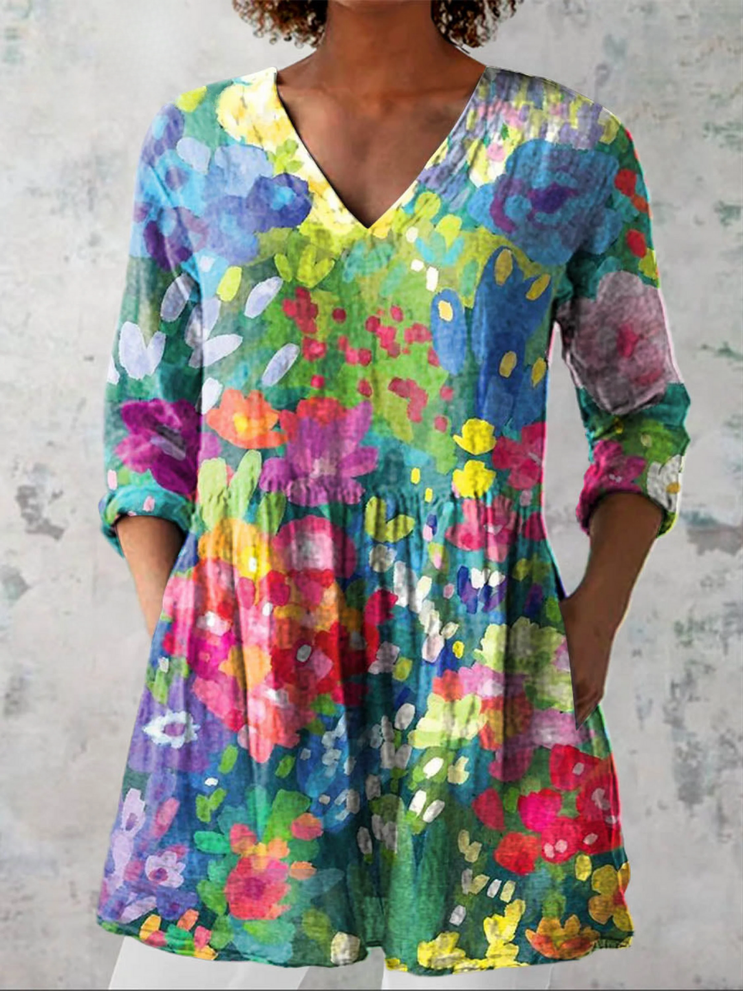 Maelle | Blusa Larga con Escote en V €49,95