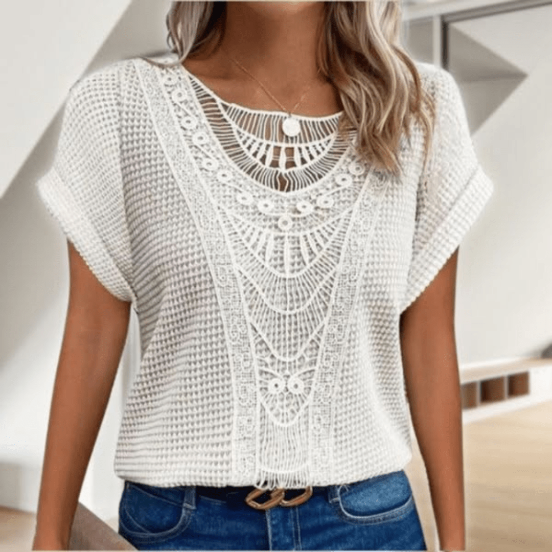 Esmie™ | Top bohemio chic calado