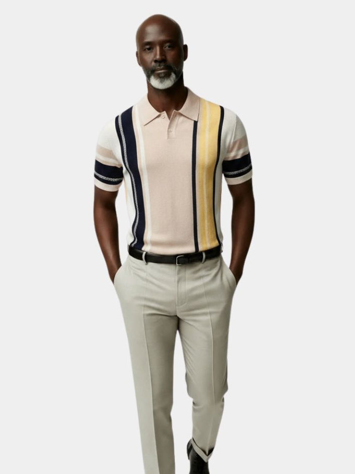 Atardecer Striped Polo