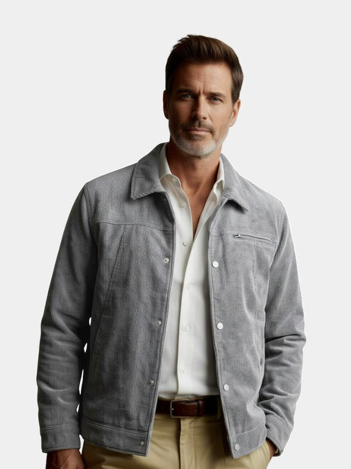 Chaqueta Minimalista de Pana Sherpa