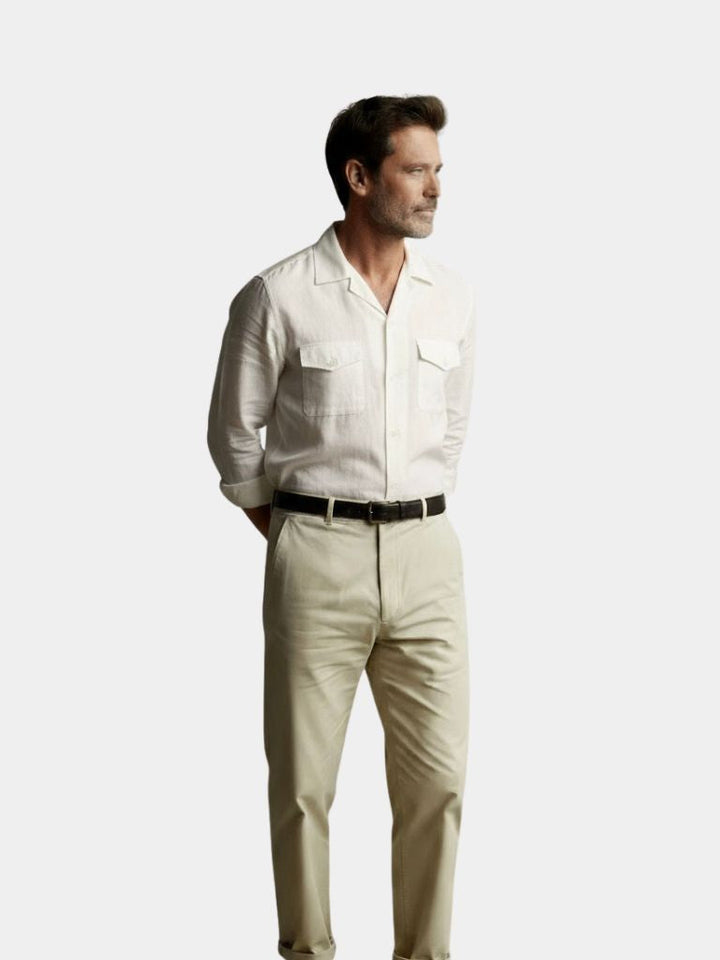 Camisa de Manga Larga Estilo Old Money
