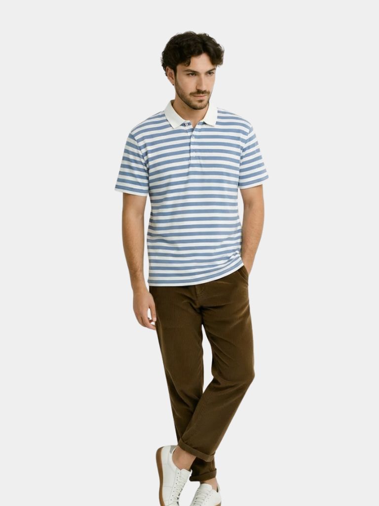 Azure Nautical Polo