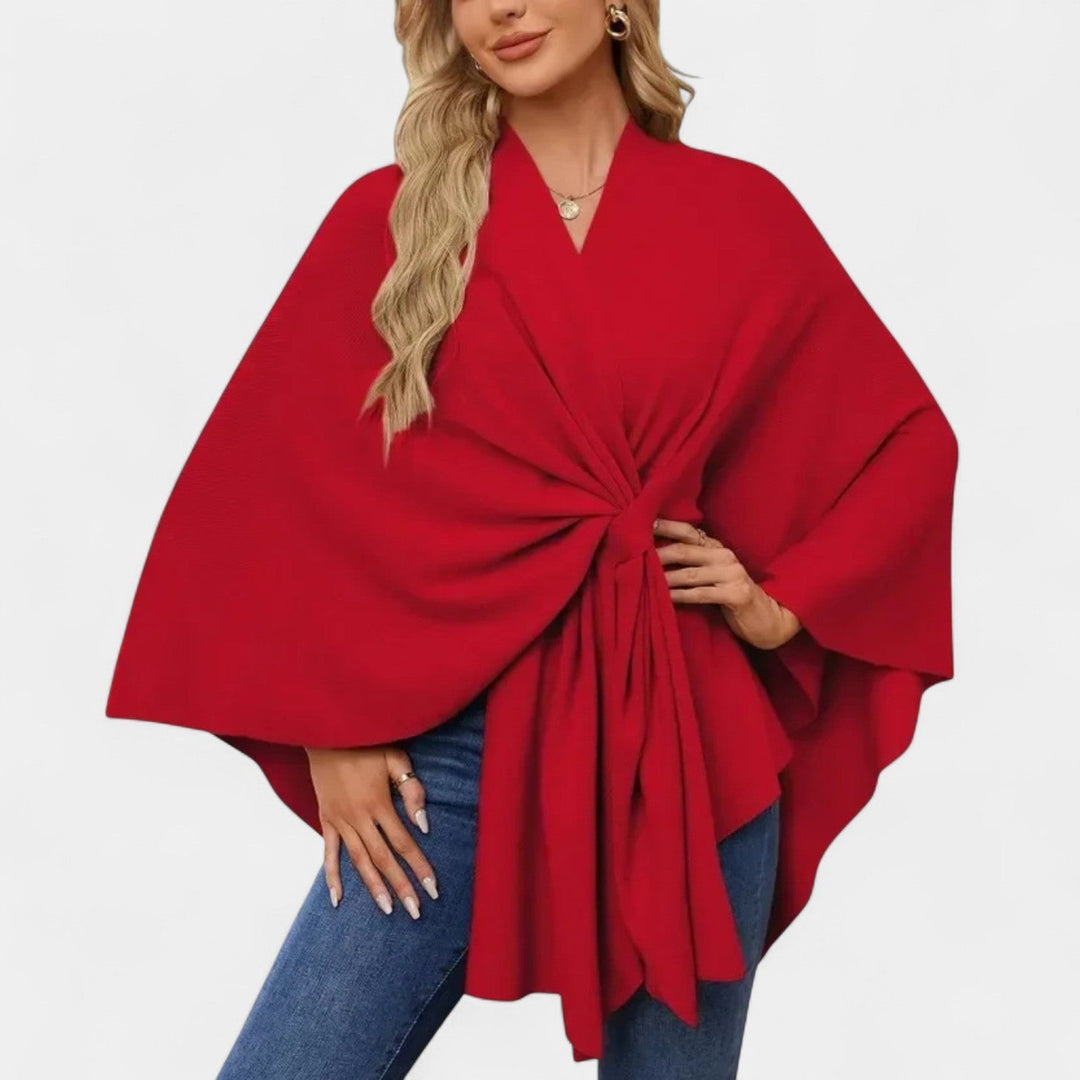 Daniela – Poncho elegante con nudo