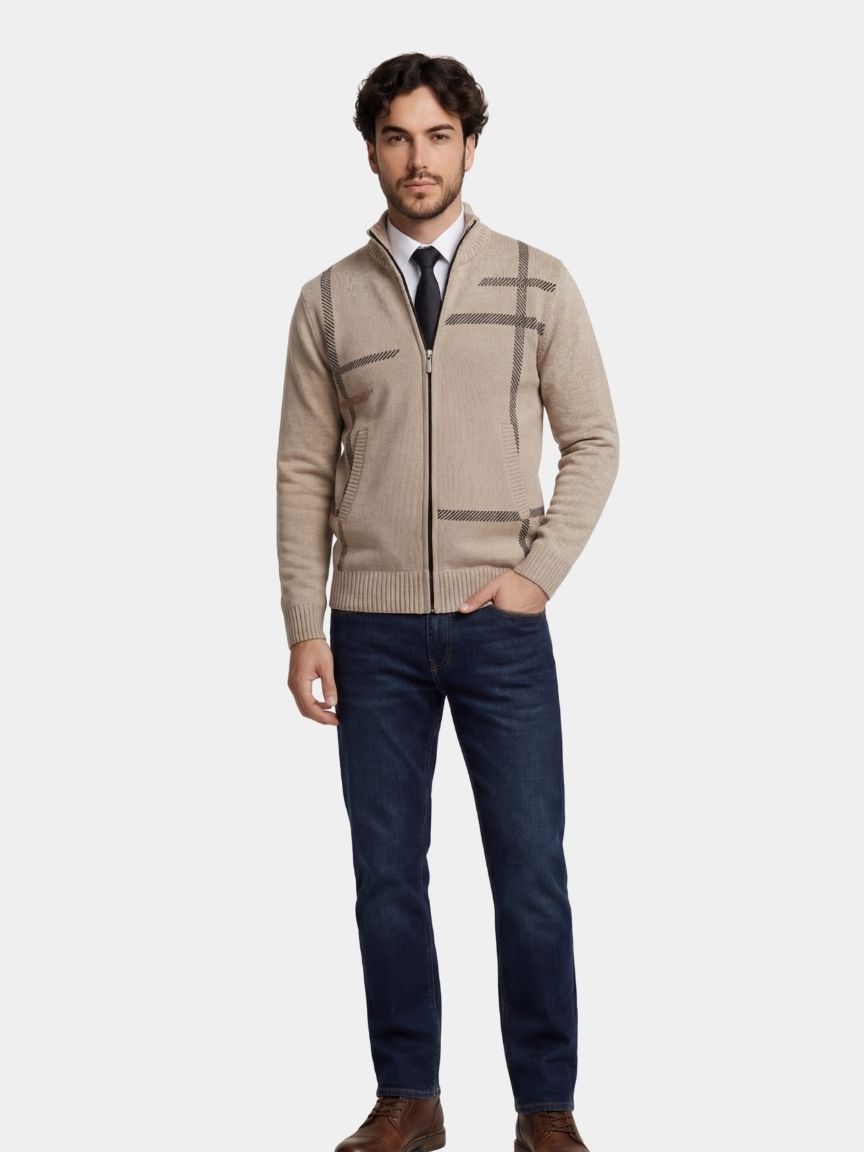 Chaqueta Grafito de Tejido Simétrico
