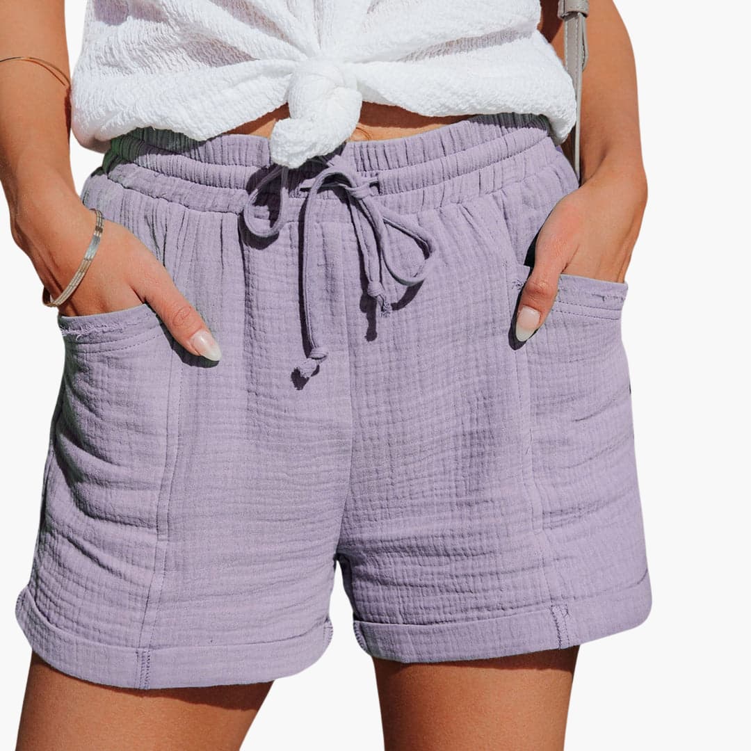 Emma | Pantalones Cortos Casuales con Cinta Ajustable Elegantes