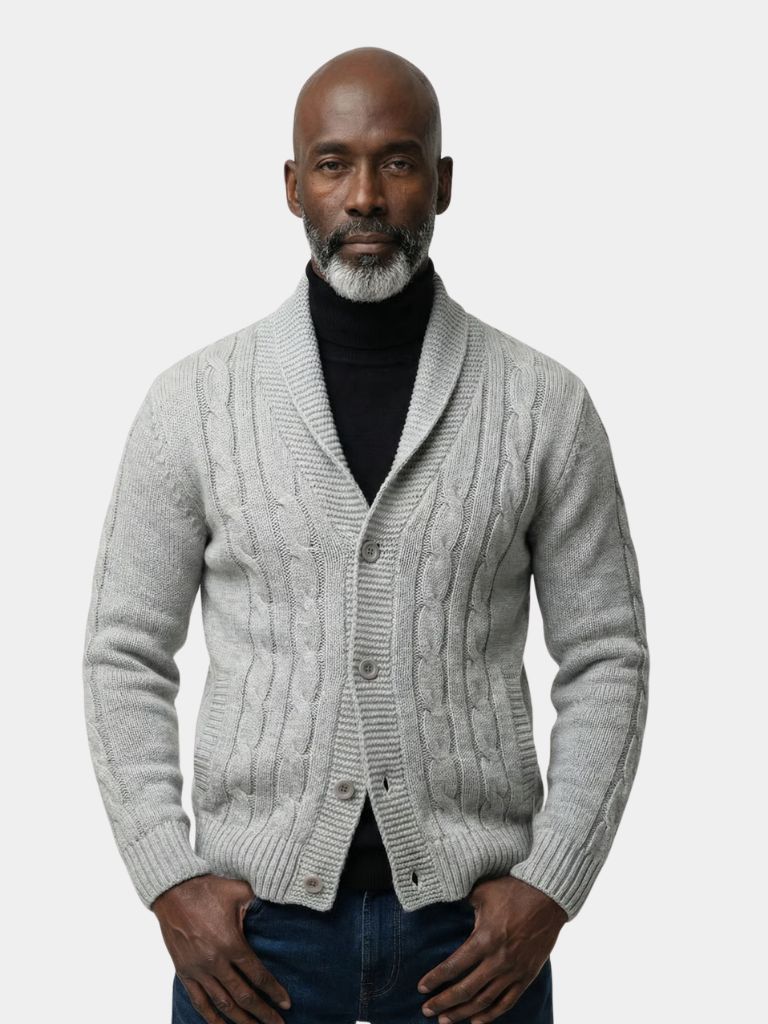 Cárdigan Elegante de Punto para Hombre