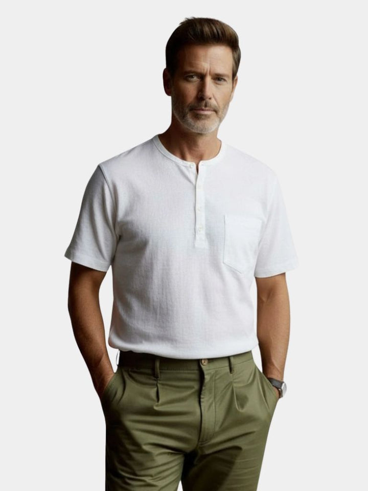 Camiseta Blanca de Lino Wellspring