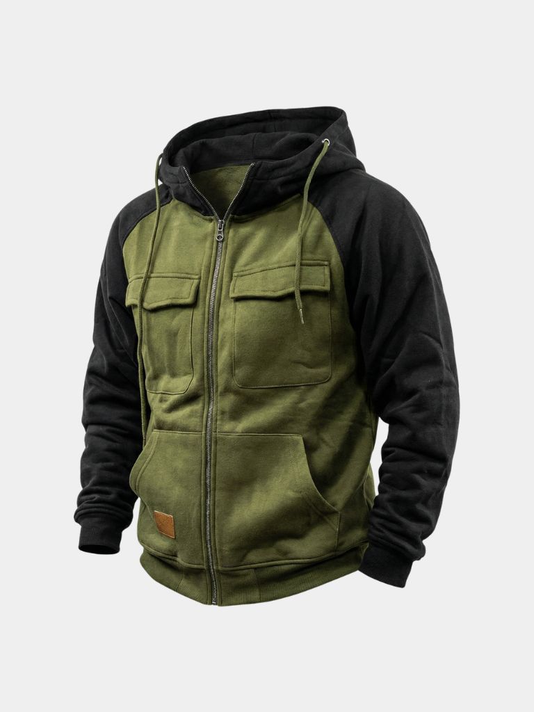 Cargo Trek Zip-Up Hoodie