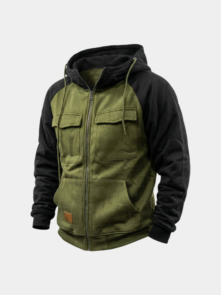 Cargo Trek Zip-Up Hoodie