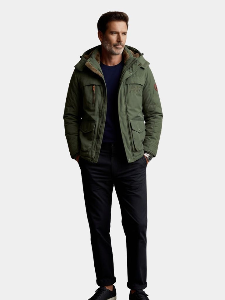 Chaqueta Militar con Capucha