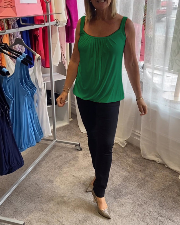 Robin™ | Top de verano sin mangas con cuello redondo
