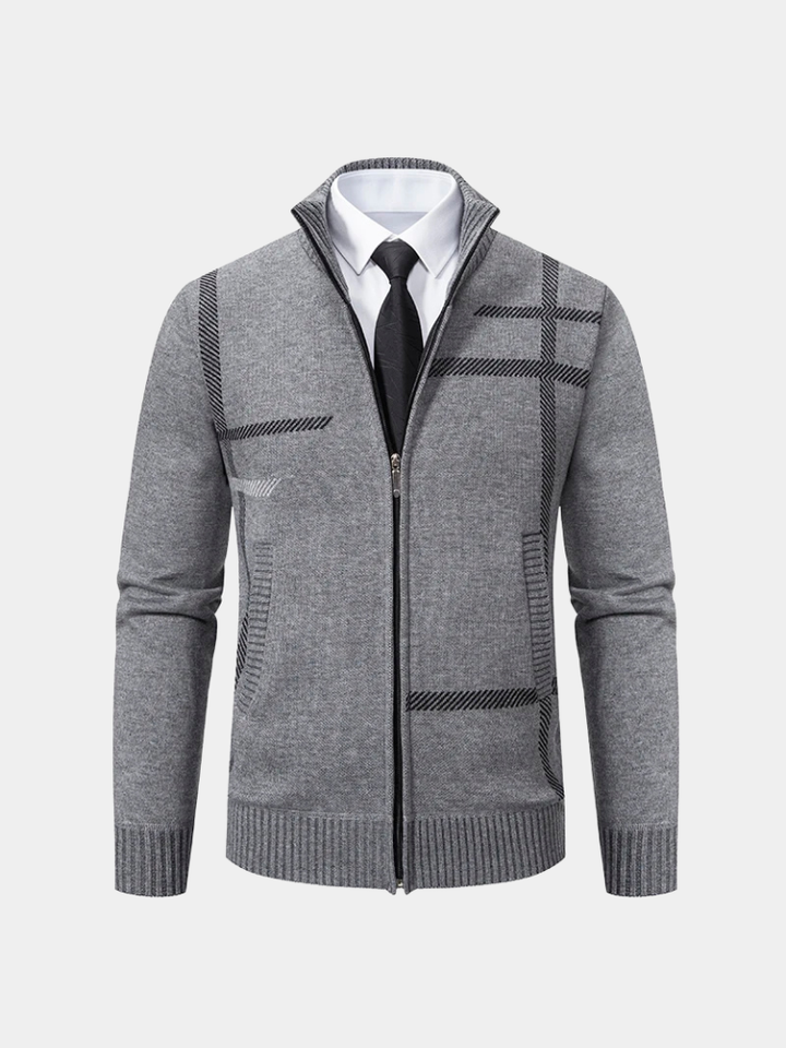 Chaqueta Grafito de Tejido Simétrico