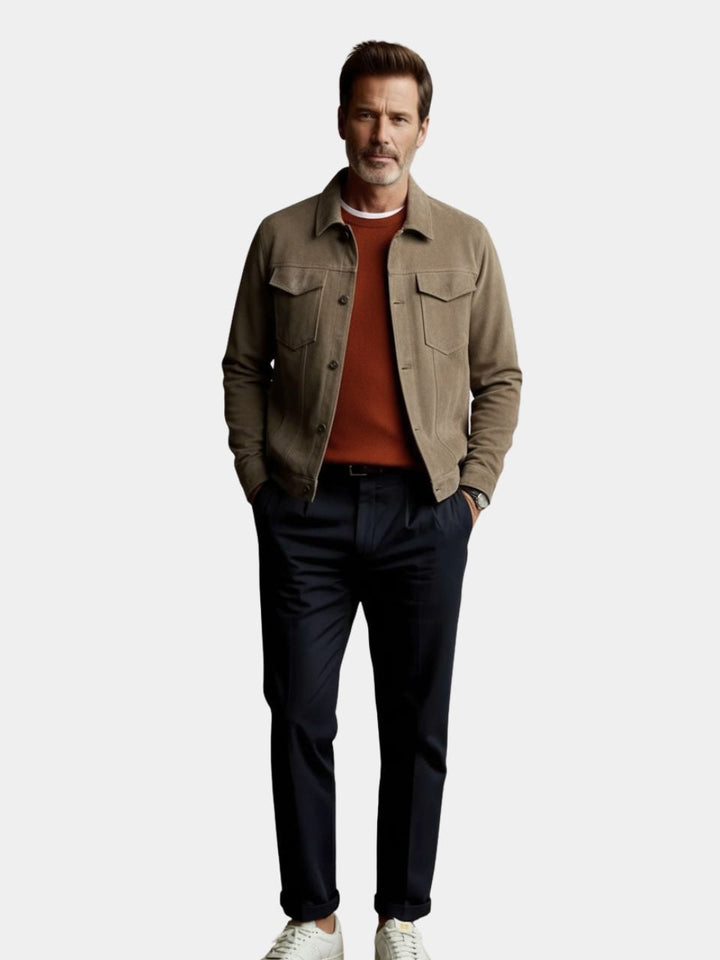 Chaqueta de Cuero Aviador Laurent