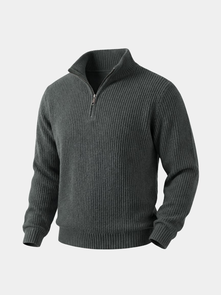 Suéter Clásico con Cuello Quarter-Zip