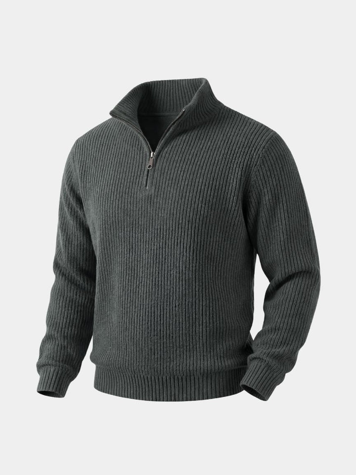 Suéter Clásico con Cuello Quarter-Zip