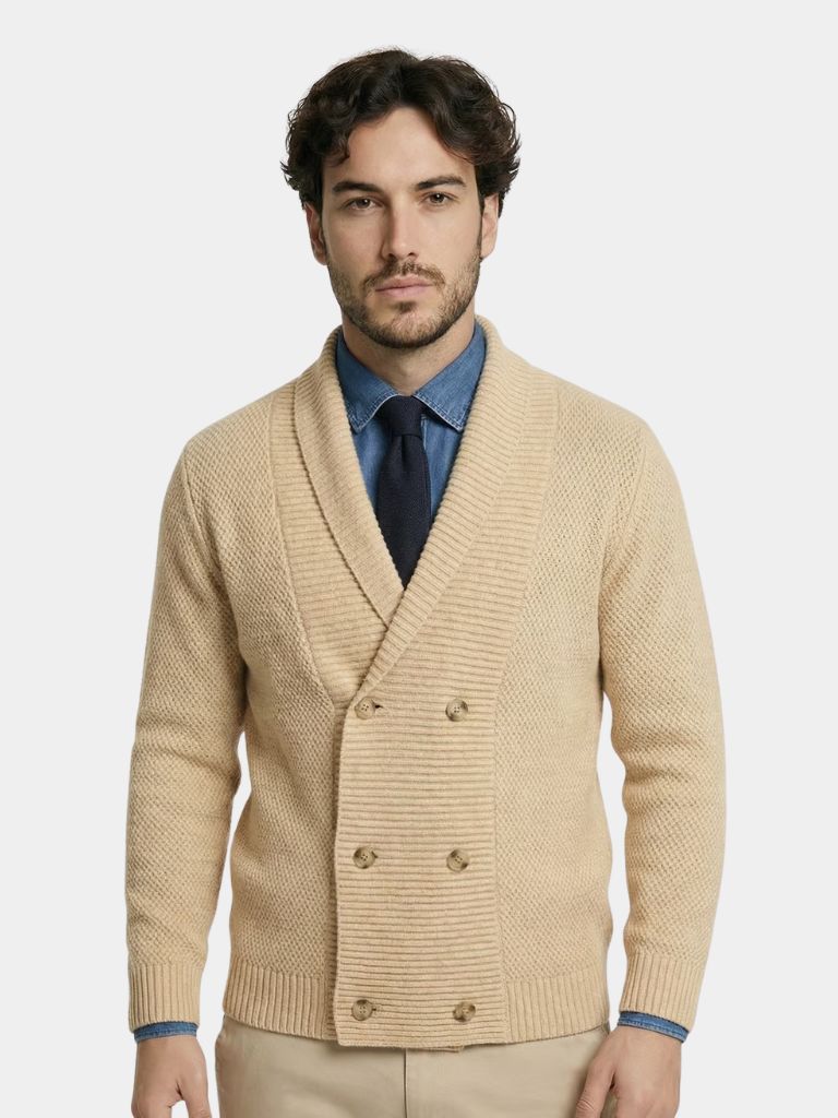 Cardigan de Punto Británico Elegante
