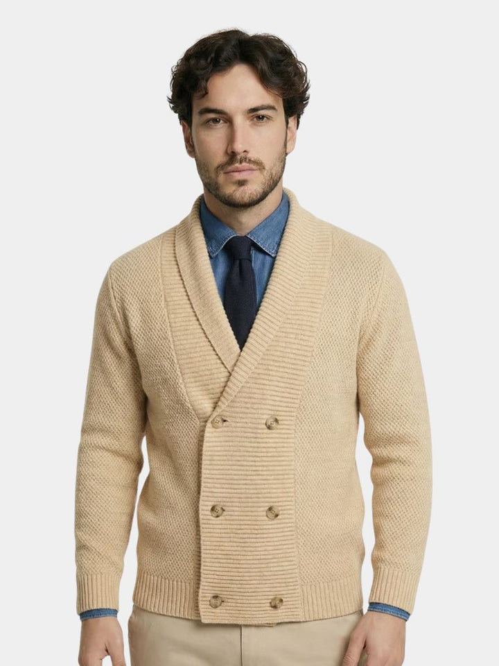 Cardigan de Punto Británico Elegante