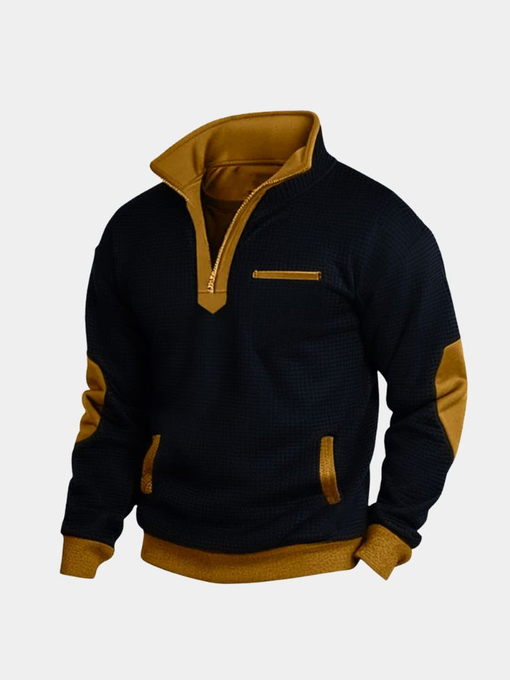 Suéter de Cuello Alto con Media Cremallera Explorer
