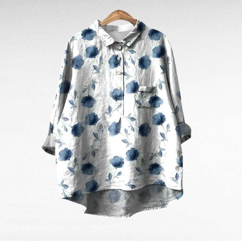 Blusa floral elegante