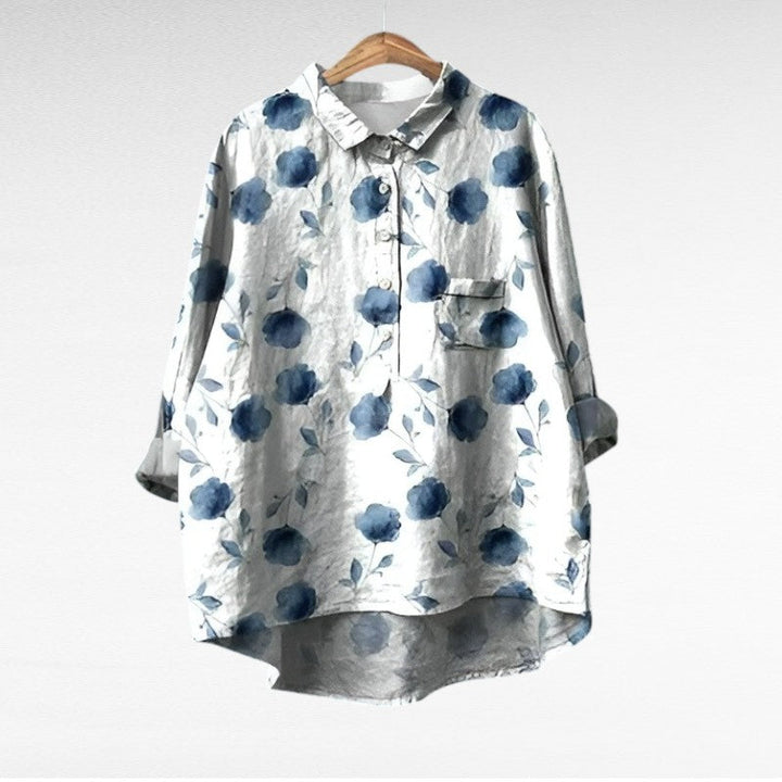 Blusa floral elegante