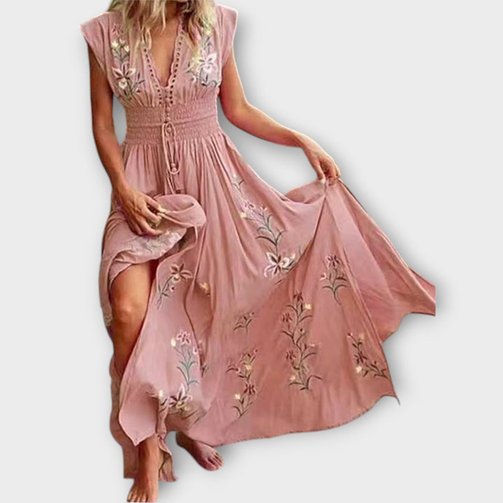 Felizia – Vestido boho con encantador bordado