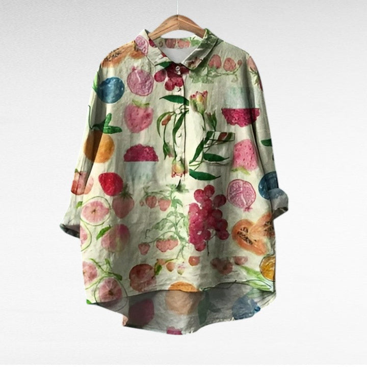 Blusa floral elegante