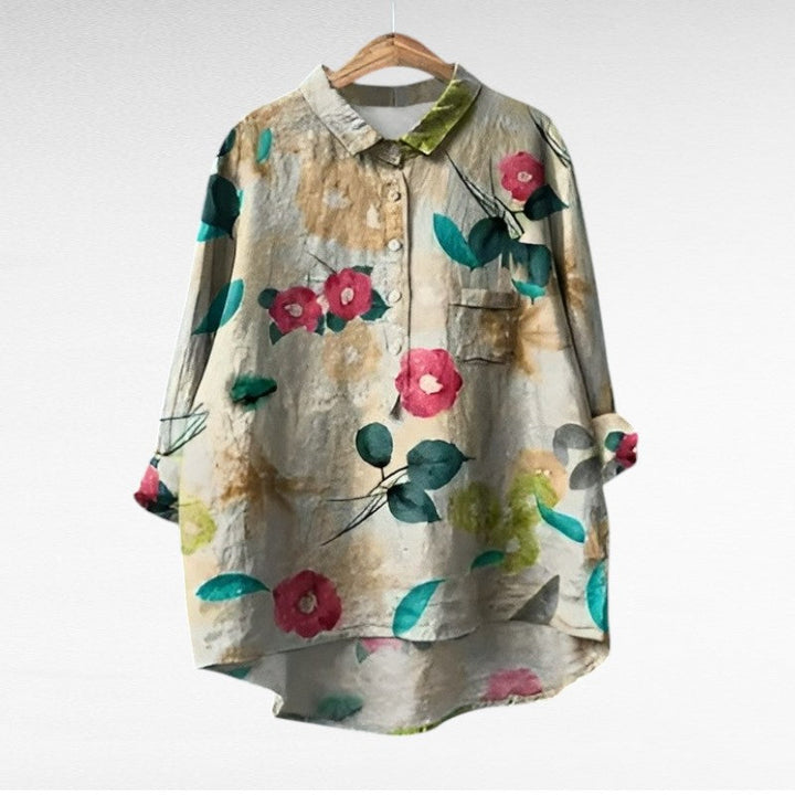 Blusa floral elegante