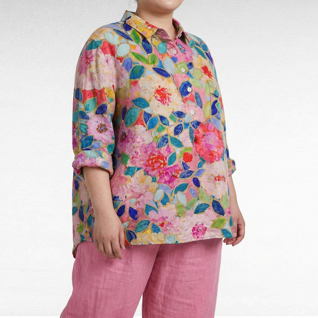 Claire™ | Blusa de lino elegante de verano