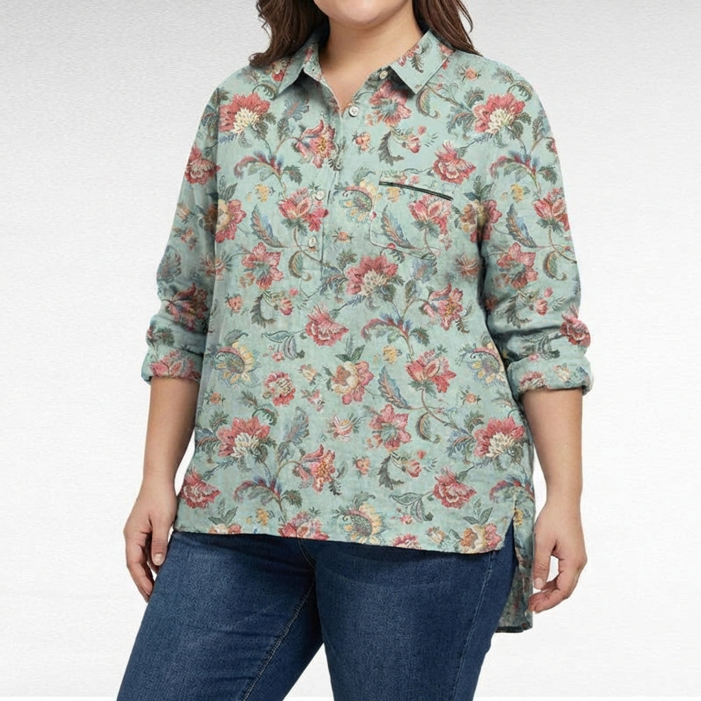 Claire™ | Blusa de lino elegante de verano