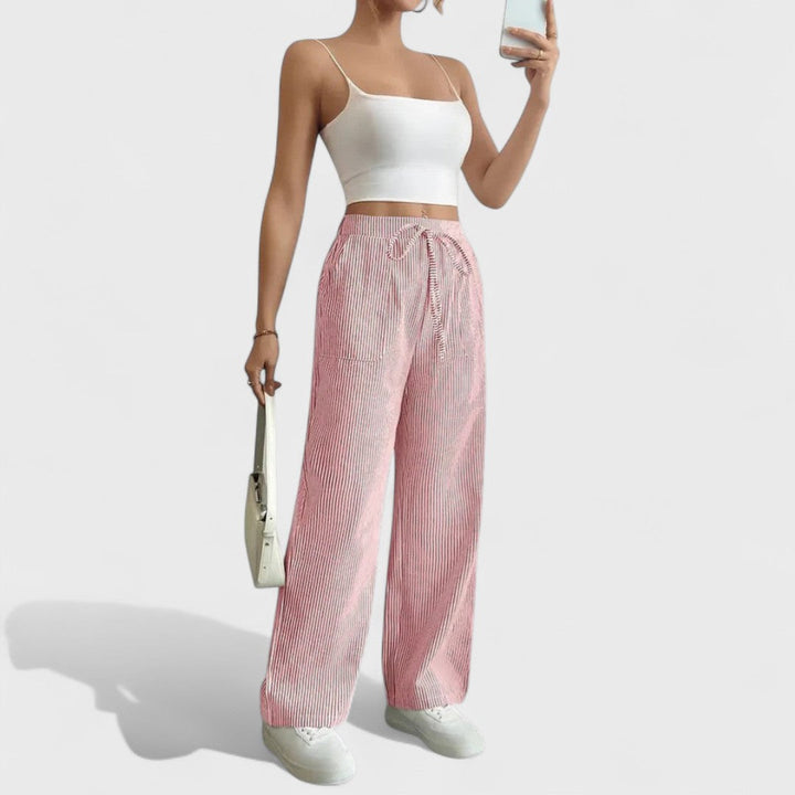 Dominique - Pantalones Anchos Cómodos