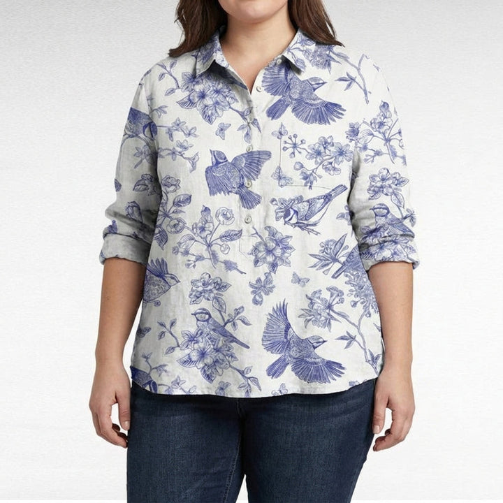 Claire™ | Blusa de lino elegante de verano