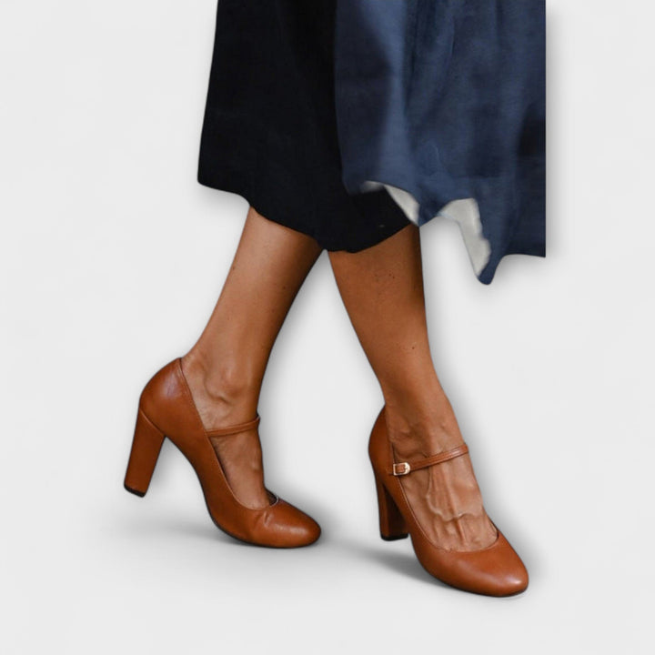 Magdaléna Elegante Mary Jane Zapatillas Lujo con Acolchado