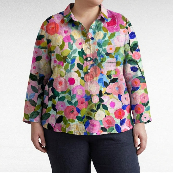 Claire™ | Blusa de lino elegante de verano