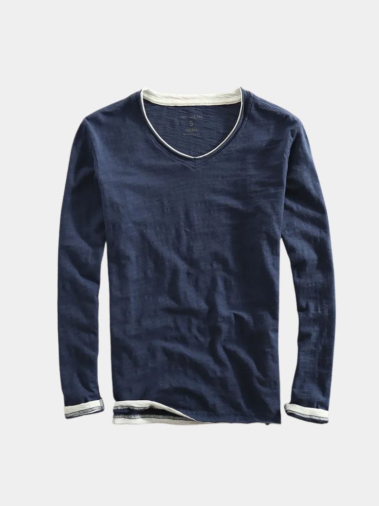 Camisa de Manga Larga Moderno Mariner