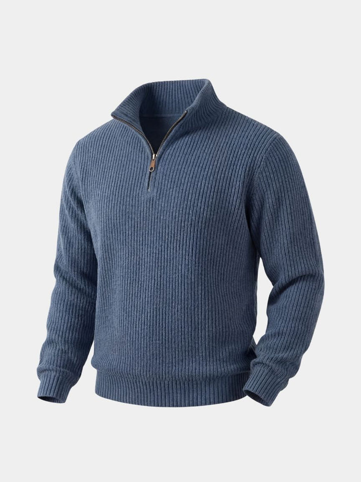Suéter Clásico con Cuello Quarter-Zip