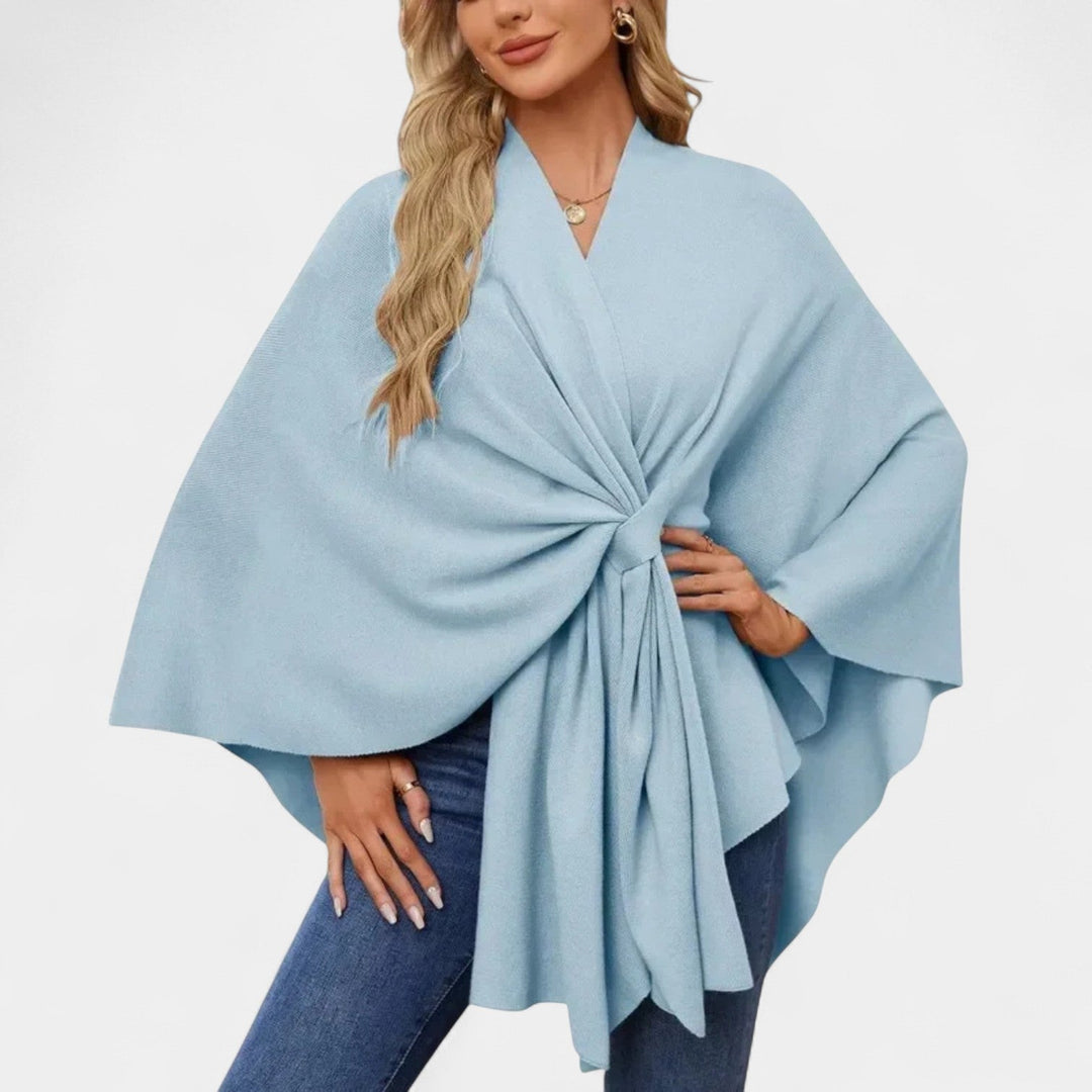 Daniela – Poncho elegante con nudo