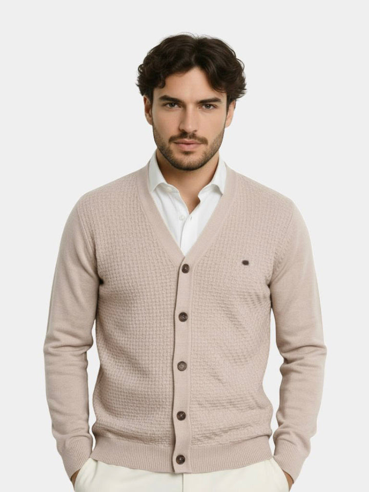 Cárdigan de Punto con Cuello en V