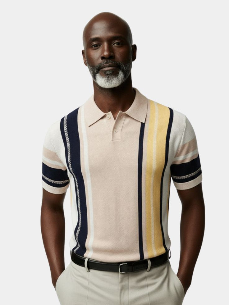 Atardecer Striped Polo