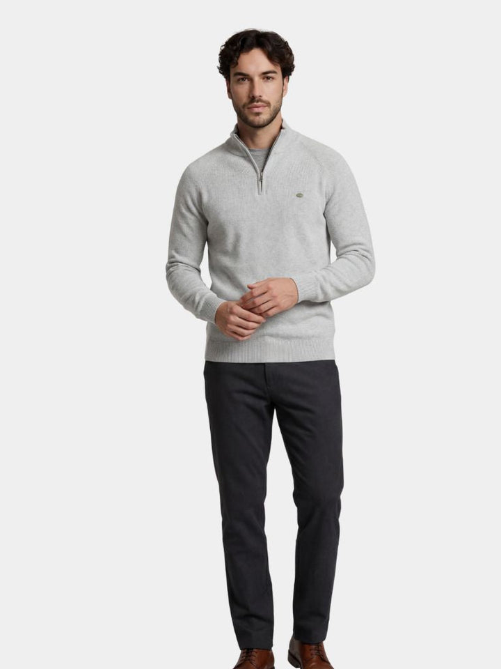 Suéter Chic con Cuello Zip