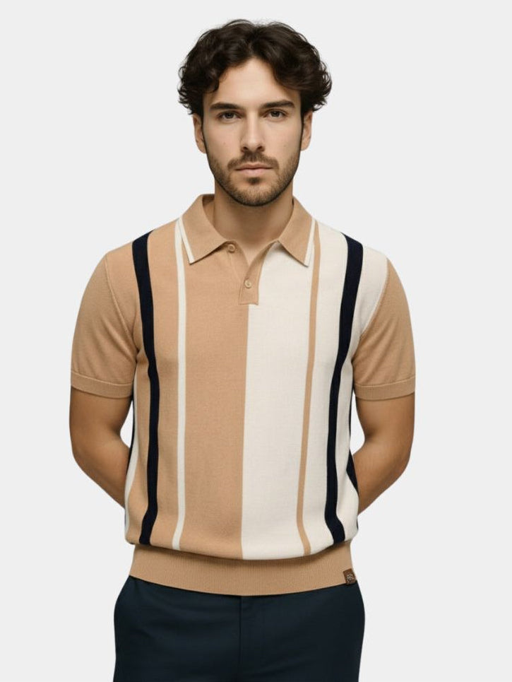 Striped Retro Polo