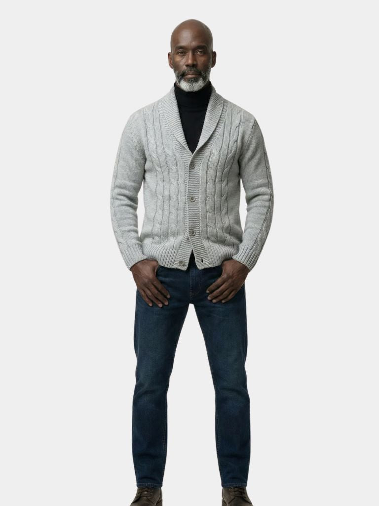 Cárdigan Elegante de Punto para Hombre